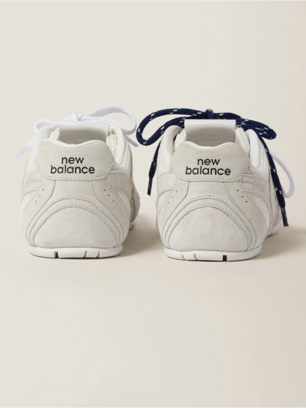 New Balance X Miu Miu 530 SL suede and mesh sneakers - Picture 7 of 8